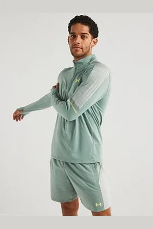 Under Armour Mens Training Tech Utility 1/4 Zip Top - Green