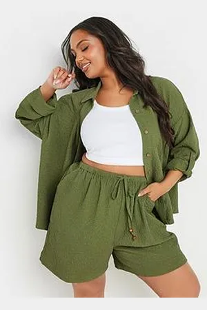 Yours Curve Textured Short Co-Ord