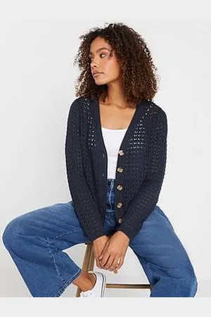 M&Co Button Crochet Cardigan