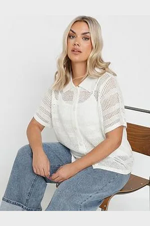 Yours Curve Collared Button Through Jumper