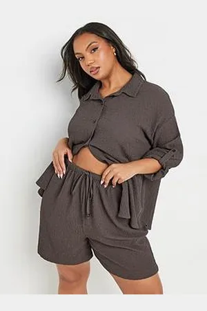 Yours Curve Textured Short Co-Ord