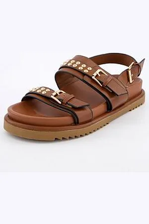Very Wide Fit Studded Buckle Sandal