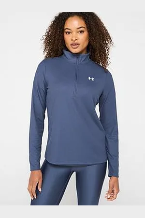 Under Armour Womens Training Tech Rib 1/2 Zip - Grey