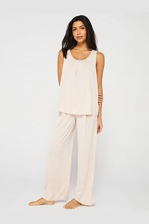 Very Vest And Pleated Wide Leg Pj Set