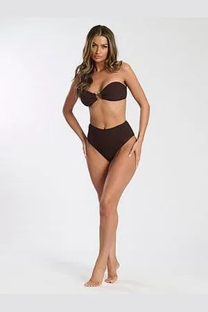South Beach Texture Ring Front Bandeau Top