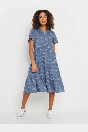 M&Co Dobby Tiered Dress
