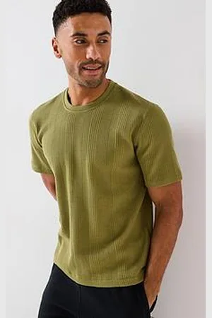 HUGO BOSS Structure Loungewear T-Shirt - Green