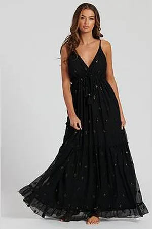 South Beach Sequin Detail Cami Maxi Dress