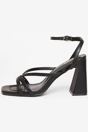 Quiz Strappy High Block Heels