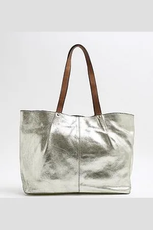 River Island Leather Metallic Shoulder Bag