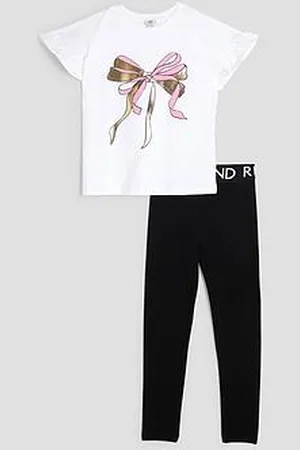 River Island Girls T-Shirt And Leggings Set