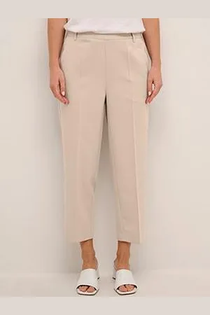 Kaffe Sakura Pull On Smart Cropped Trousers