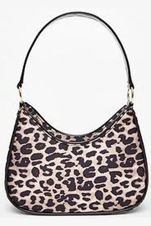 Quiz Leopard Print Shoulder Bag