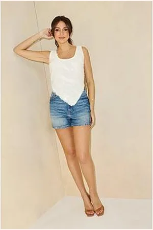 Michelle Keegan Shell Sequin Scoop Top