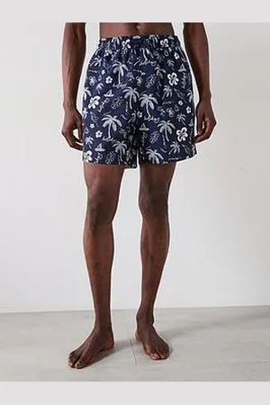 Very Man Hawaiian Printed Swim Shorts