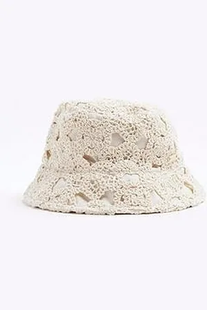 River Island Girls Sequin Crochet Bucket Hat