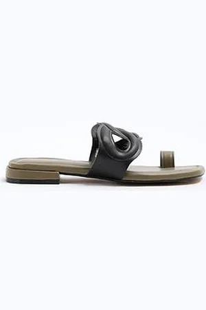 River Island Toe Loop Flat Sandal