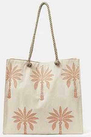 Accessorize Palm Embellished Shopper Bag