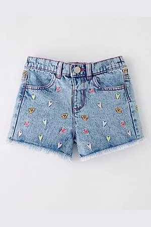 Very Girls Heart Denim Shorts