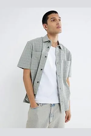 River Island Short Sleeve Check Shirt