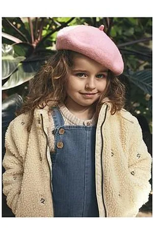 Lil Atelier Mini Girls Flower Embroidered Fleece Jacket