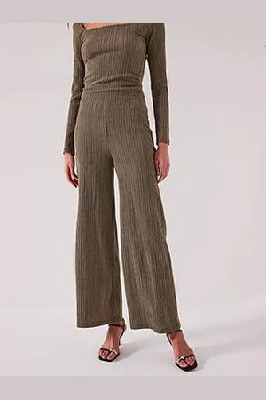 Very Textured Wide Leg Trouser Co-Ord