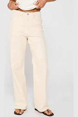 Very High Rise Wide Jeans - Ecru