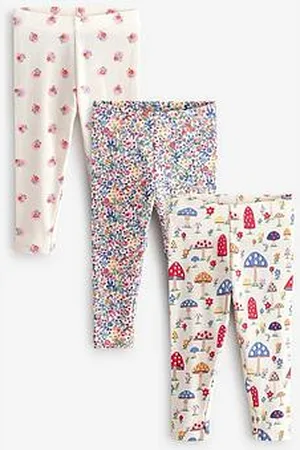Cath Kidston Navy Floral Leggings 3 Pack