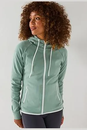 Gym + Coffee Womens Training Chill Zip Hoodie