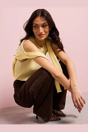 MANGO Ribbed Knit Top