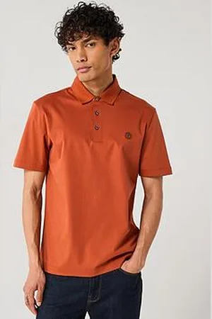 HUGO BOSS C-Parris 01 Regular Fit Nikel Bb Logo Cotton Polo Shirt - Orange