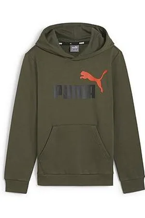 PUMA Boys Essentials+ Logo Hoodie Fleece