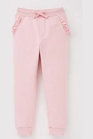 Everyday Basic Girls Frill Single Solid Jogger