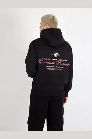 Criminal Damage Luxe Graphic Backprint Hoodie