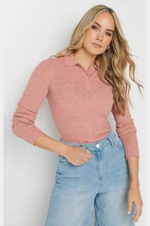 Long Tall Sally Rib Polo Top