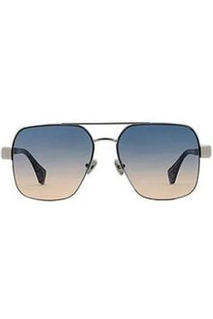 Vivienne Westwood Large Square Metal Navigator Sunglass