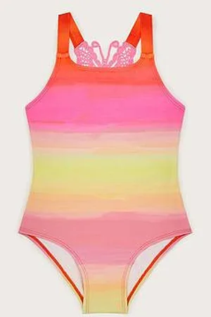 Monsoon Girls Ombre Butterfly Strap Swimsuit