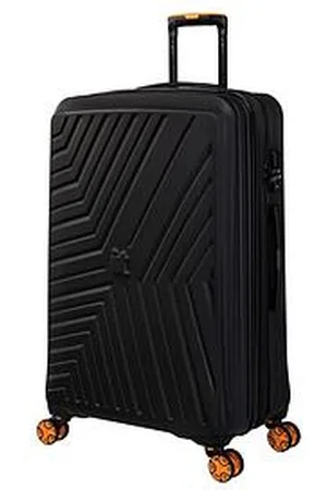 IT Luggage Convertible Black Medium Suitcase With Removeable Wheels