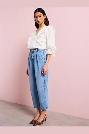 VERO MODA High Rise Barrel Denim Jeans