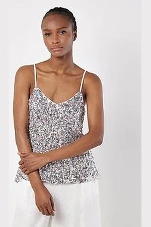 Apricot Multicolour Sequin Cami Top - Mint