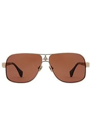 Vivienne Westwood Large Metal Aviator Sunglass - Matt