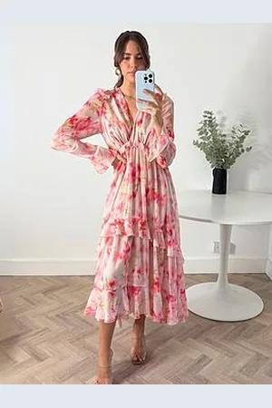 Style Cheat Birdie Long Sleeve Midi Dress