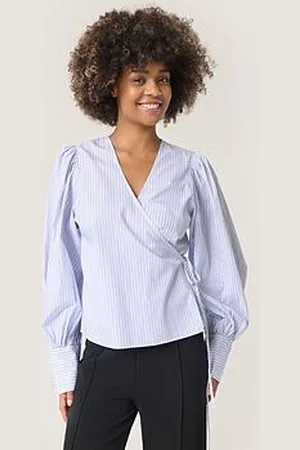 Soaked in Luxury Oriana Wrap Blouse