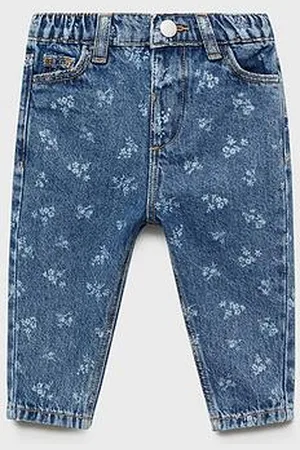 MANGO Younger Girls Floral Jeans