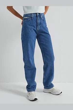 Calvin Klein High Rise Straight Leg Jeans