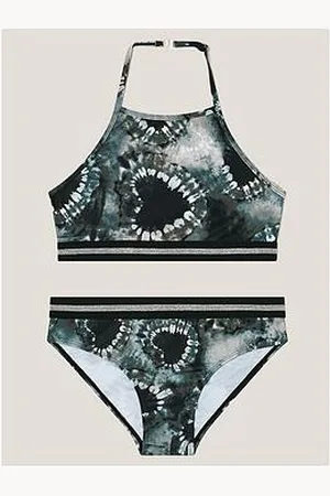 Monsoon Girls Mono Heart Tie Dye Bikini Set