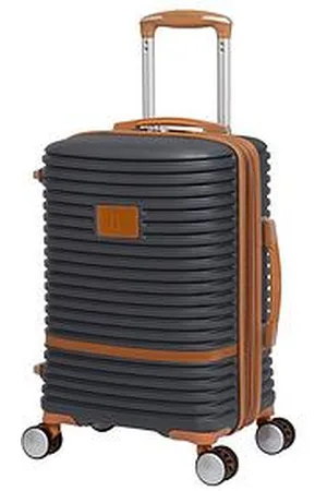 IT Luggage Replicating Cabin Charcoal Expandable Suitcase Set