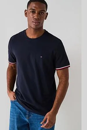 Tommy Hilfiger Global Stripe Cuff Pique T-Shirt