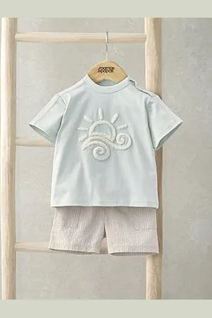 Mamas & Papas Baby Boys 2 Piece Sun Top & Stripe Short Set