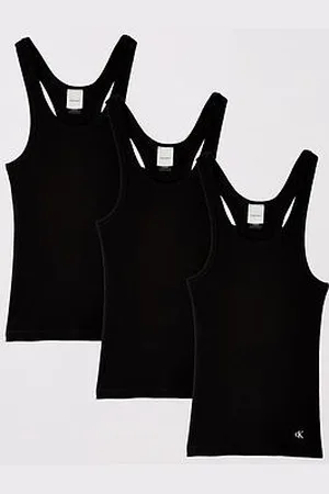 Calvin Klein 3 Pack Scoop Neck Cotton Tank Top